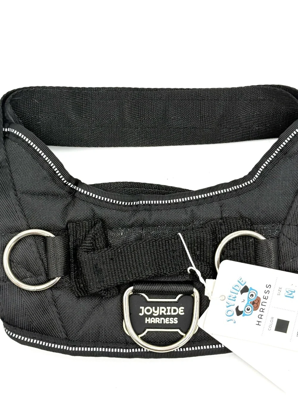 NWT Joyride Black Dog Harness WReflective Trim Size M (MSC0001)